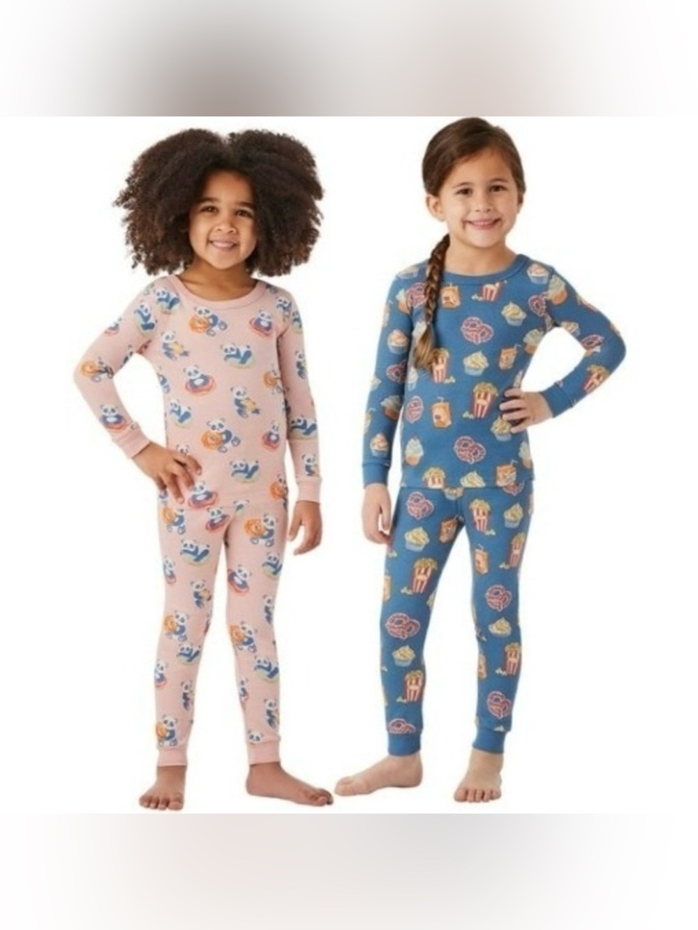 NWT Member's Mark 4-Piece Organic Cotton Pajama Set Size 4T Pandas